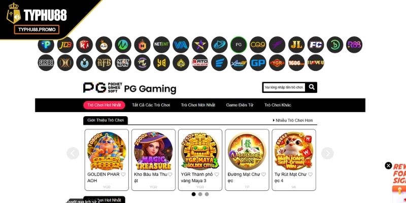 Nổ Hũ PG TYPHU88 Sảnh Cược Hấp Dẫn Và Các Trò Chơi Nổi Bật 1 Tổng quan về nổ hũ PG TYPHU88